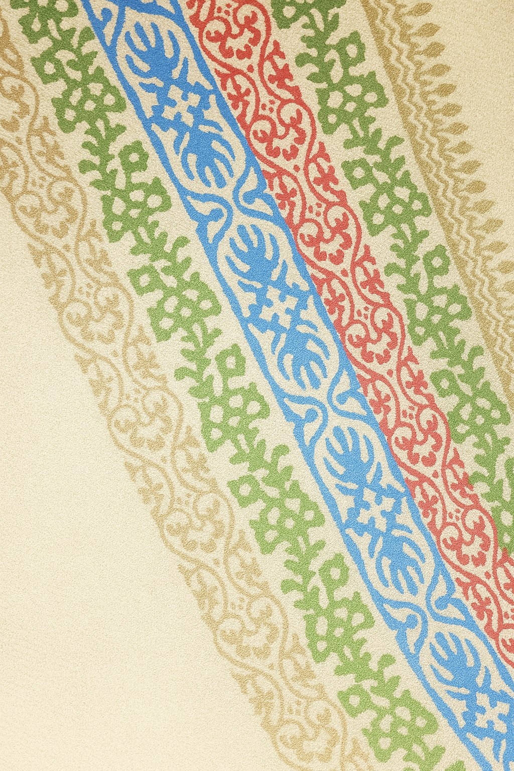 Elegant Multicolor Block Print Pashmina Shawl