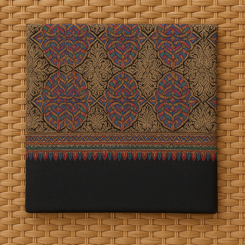 Luxury Multicolor Embroidered Pashmina Shawl