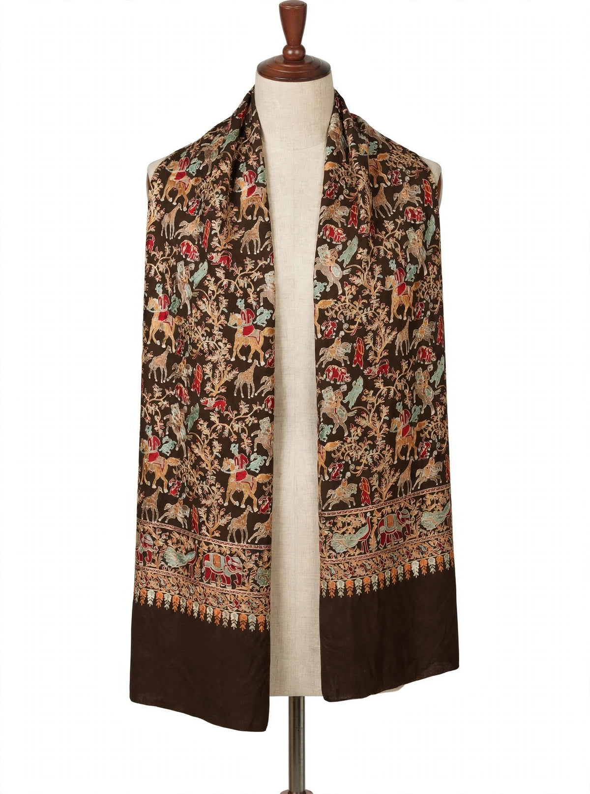 The Royal Shikargah - Heirloom Pashmina Nalki Shawl