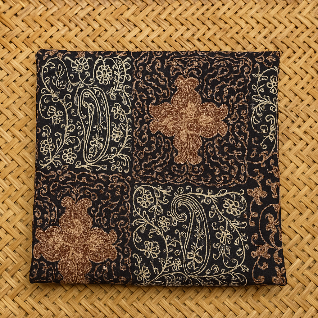 Luxury Pashmina Shawl with Aari Embroidery Black & Bronze