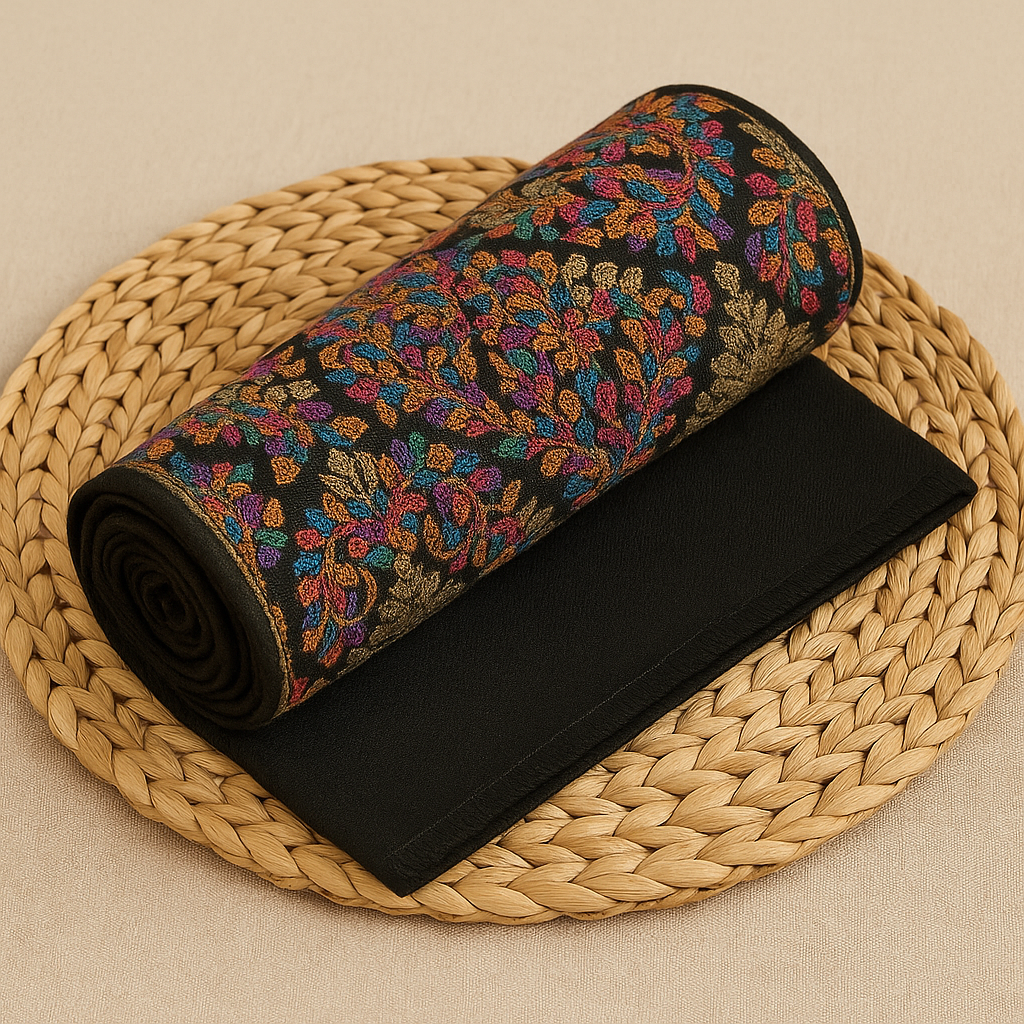Luxury Multicolor Embroidered Pashmina Shawl