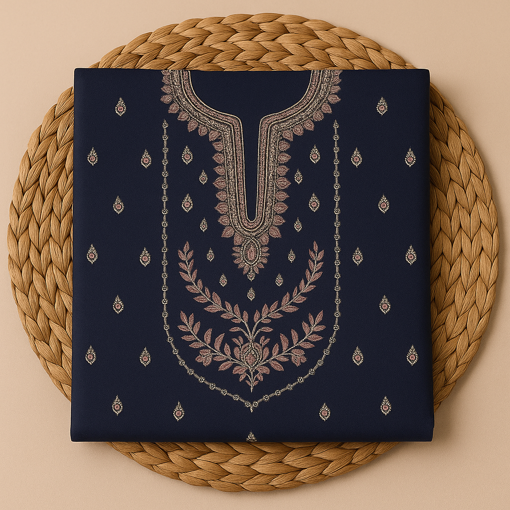 Midnight Bloom – Embroidered Lawn 2-Piece Suit