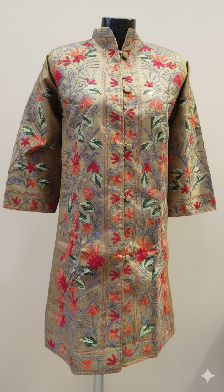 Silk Embroidered jacket