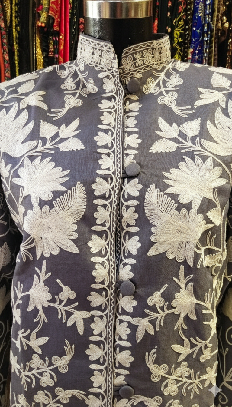 Embroidered Silk Jacket