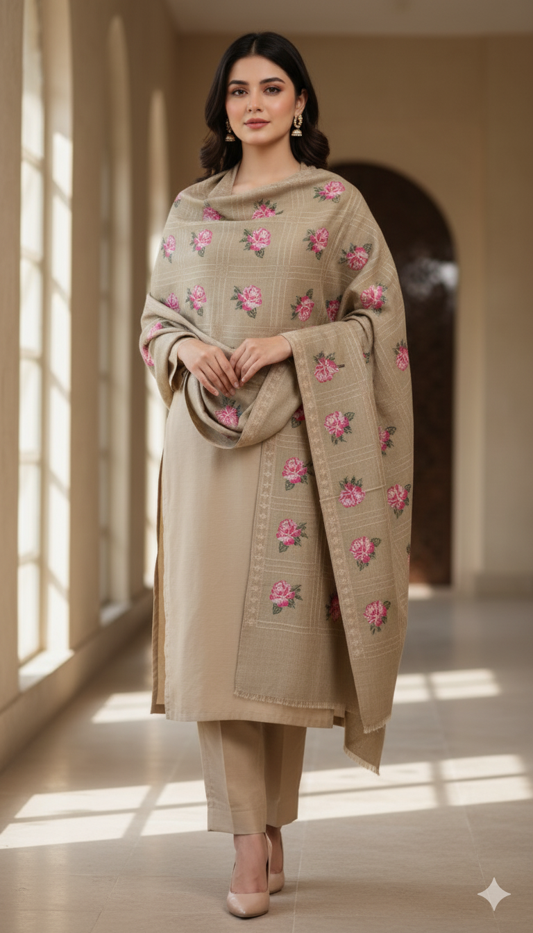 Luxury Handcrafted Pashmina Shawl