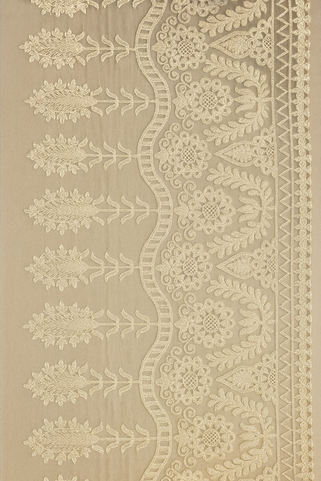 Organza Aari Embroidery Dupatta