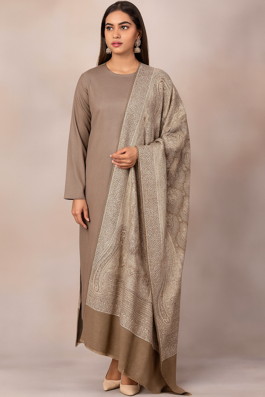 Luxury Pashmina Shawl Classic Paisley & Floral Weave