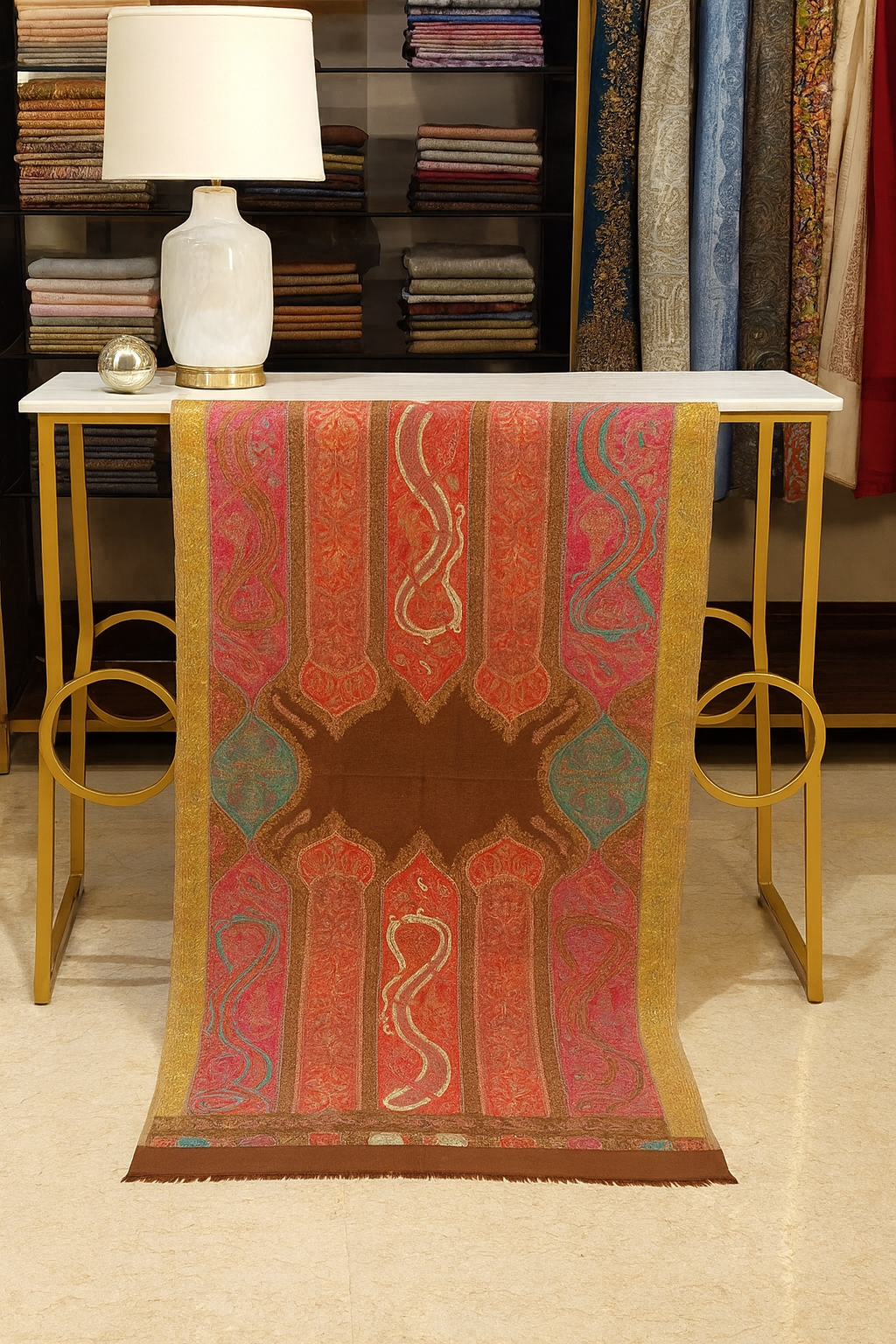 Luxury Kani Pashmina Shawl – Handwoven Heritage