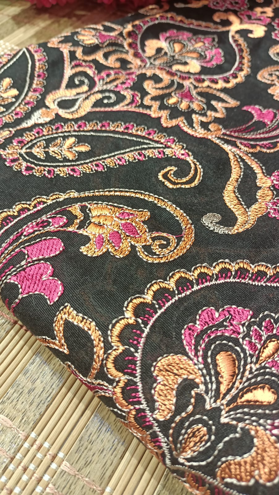 Karandi embroidered shawl