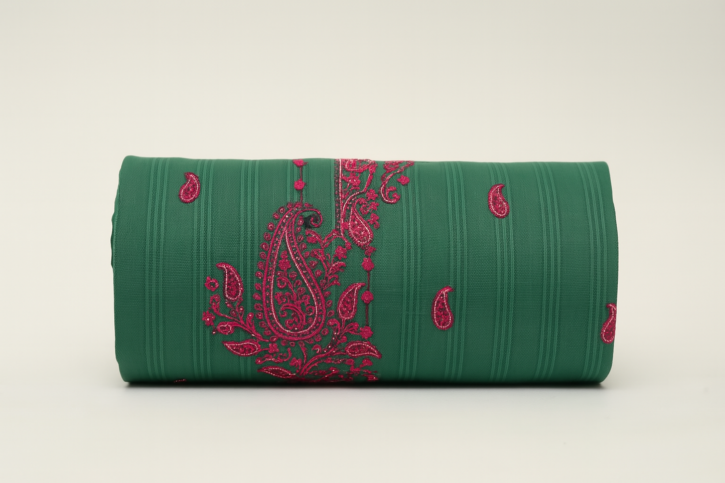 Emerald Paisley Embroidered 2-Piece Lawn Suit