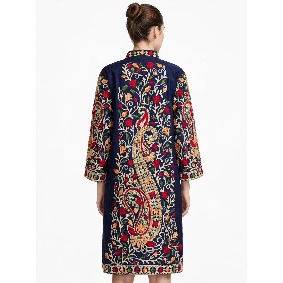 Navy Blue silk jacket