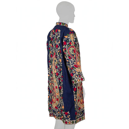 Navy Blue silk jacket