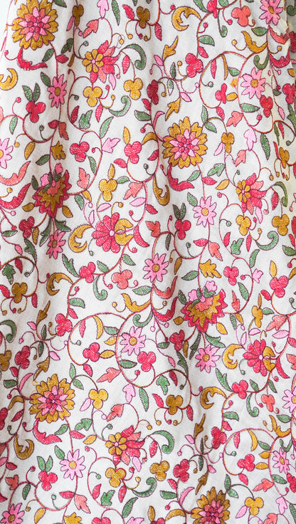 Elegant Floral Pashmina Embroidered Shawl