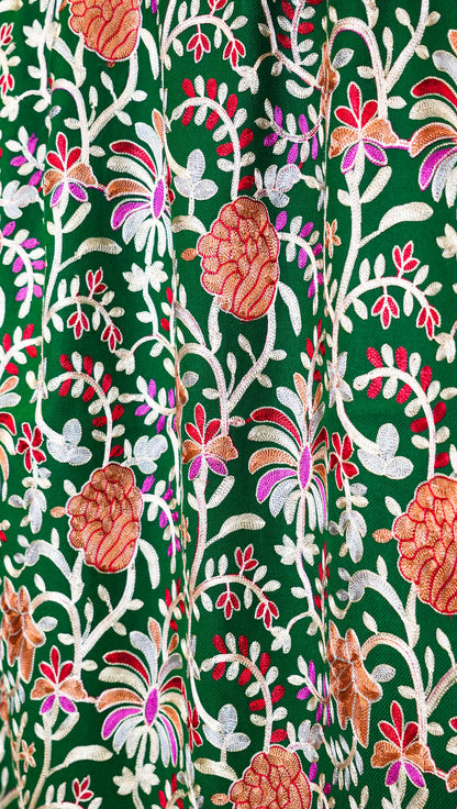 Kalamkari Embroidered Shawl - Handmade, Unique, Luxury Wrap