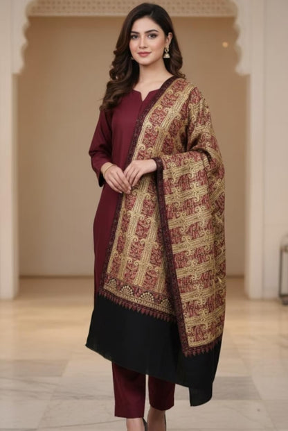 Elegant Woolen Shawl Wrap