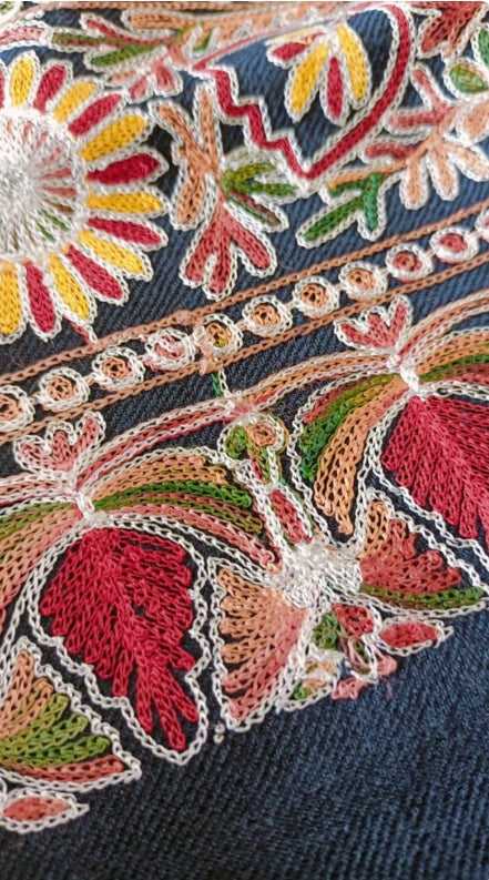 Heavy Embroidered Pashmina Shawl - Unique and Elegant