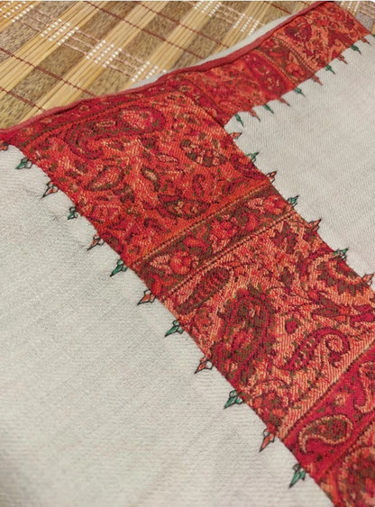 Patch Border Pashmina Shawl