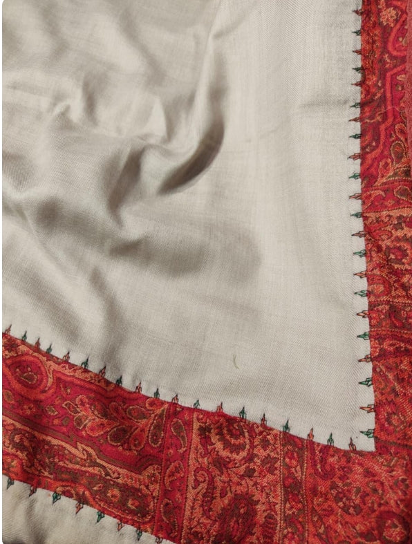 Patch Border Pashmina Shawl