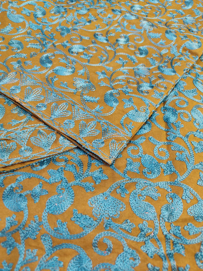 Teal and Pink Longline Coat - Formal Winter Jacket - Unique Dress Coat - Modest Collar Jacket