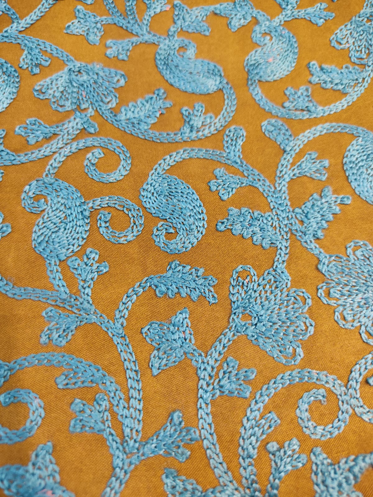 Teal and Pink Longline Coat - Formal Winter Jacket - Unique Dress Coat - Modest Collar Jacket