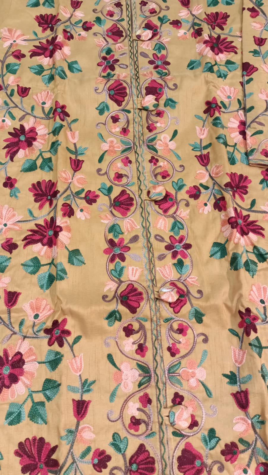 Luxury Kashmiri Coat - Embroidered, Elegant