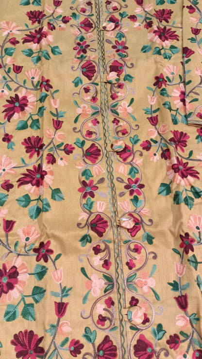 Luxury Kashmiri Coat - Embroidered, Elegant