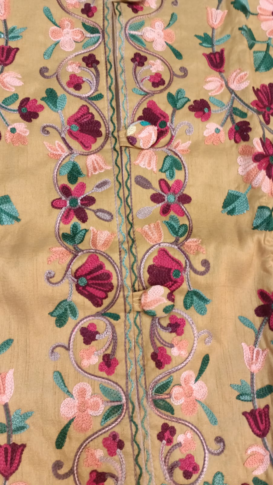 Luxury Kashmiri Coat - Embroidered, Elegant