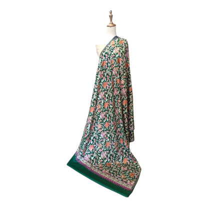 Pashmina Kalamkar Embroidered Shawl. Timeless Elegance