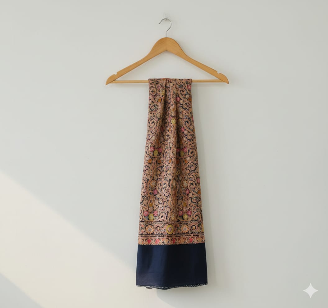 Heavy Embroidered Pashmina Shawl - Unique and Elegant