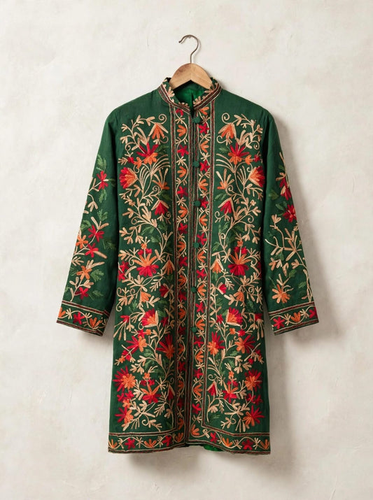 Kashmiri silk  jacket