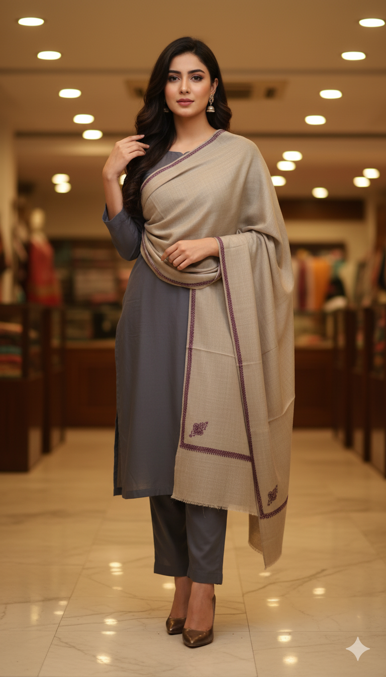 Luxury Kingri Pashmina Shawl