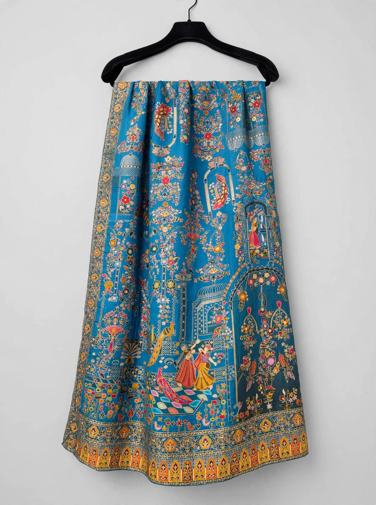 The Mughal Darbar - Royal Ferozi Minakari Jama Shawl