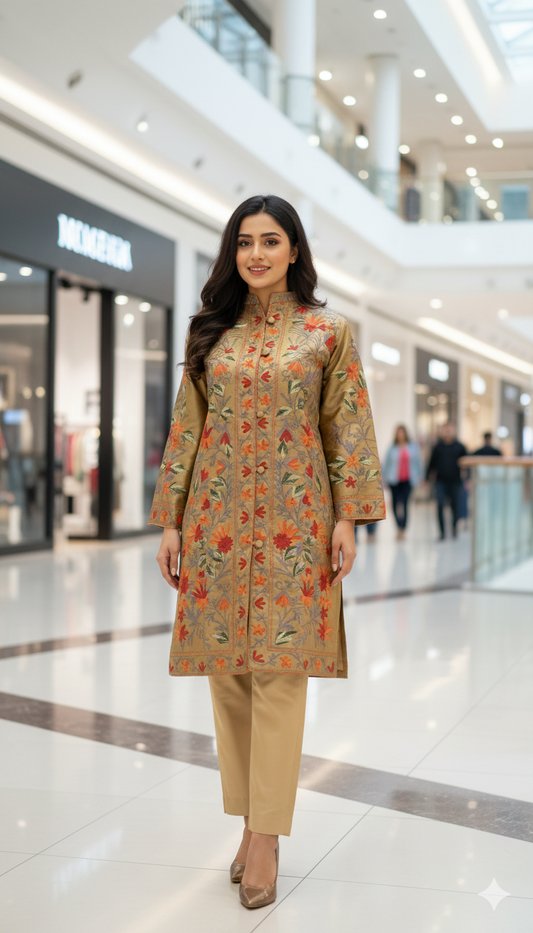 Silk Embroidered jacket