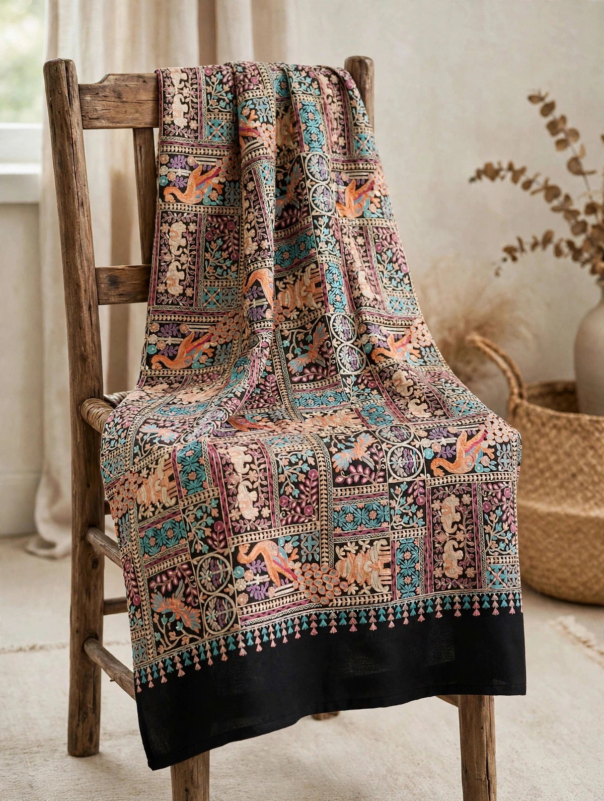 Mastani - Dark Chocolate Brown Heavily Embroidered