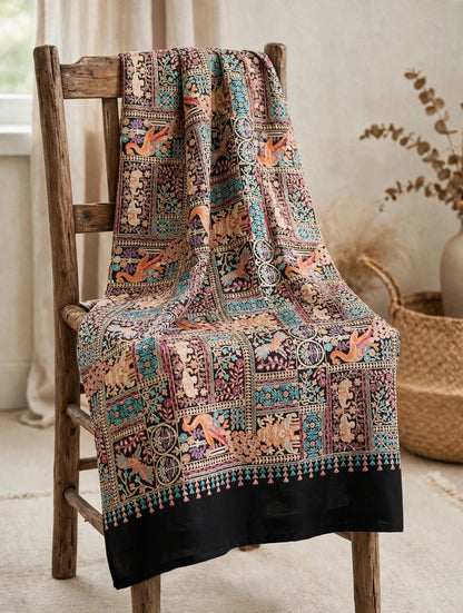 Mastani - Dark Chocolate Brown Heavily Embroidered