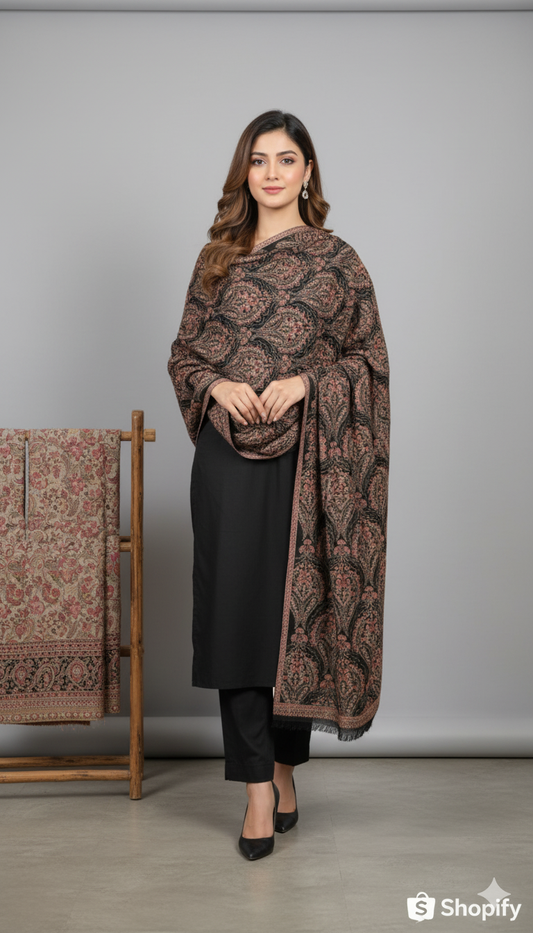 Timeless Elegance: The Karandi Embroidered Shawl