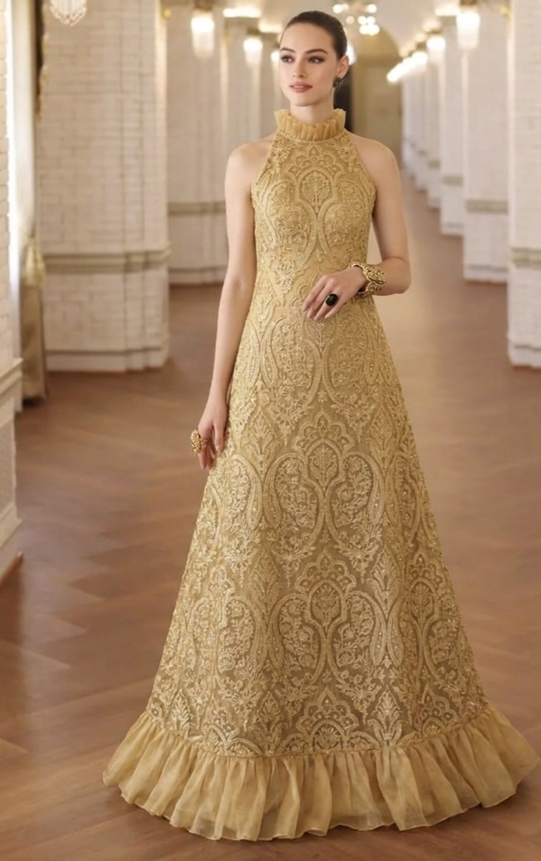 Cream Embroidered