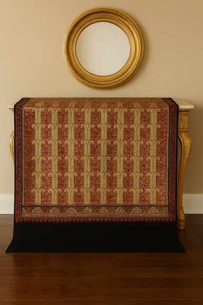 Luxury Pashmina Shawl Aari Embroidery Elegance