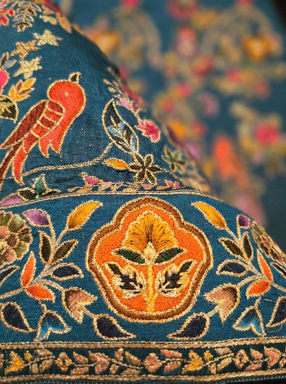 The Mughal Darbar - Royal Ferozi Minakari Jama Shawl