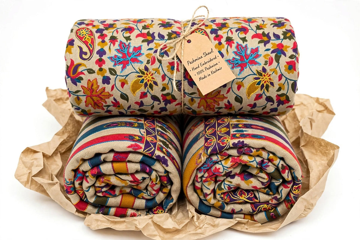 Kalamkari printed Floral & Paisley Pattern Wrap