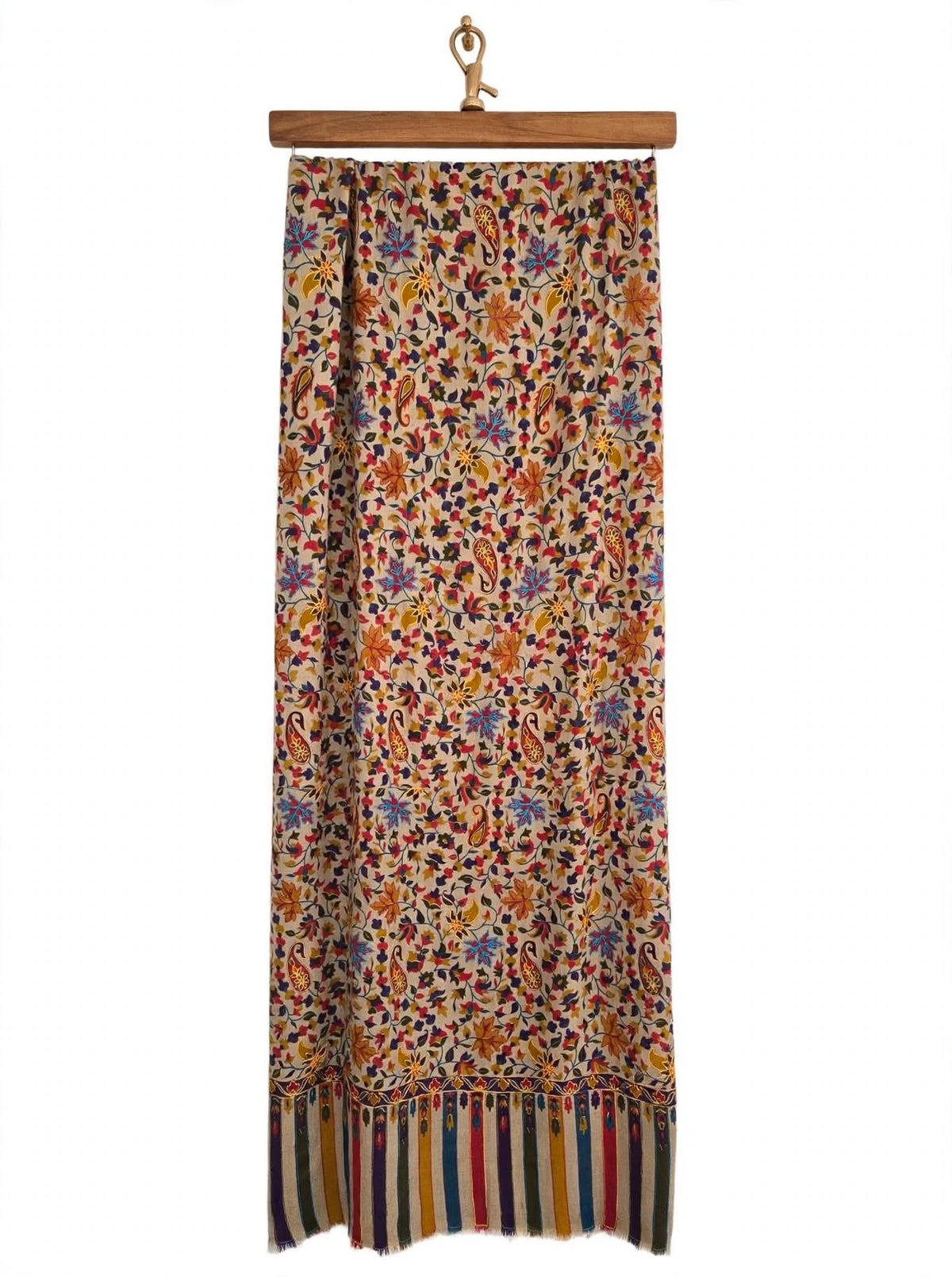Kalamkari printed Floral & Paisley Pattern Wrap