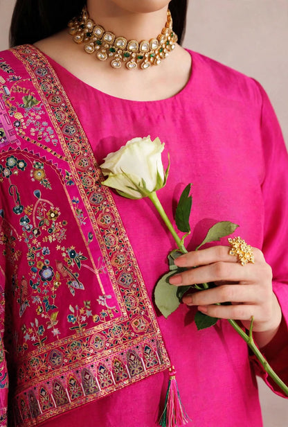 Noor-e-Mehfil Peacocks Dance in Fuchsia Dreams