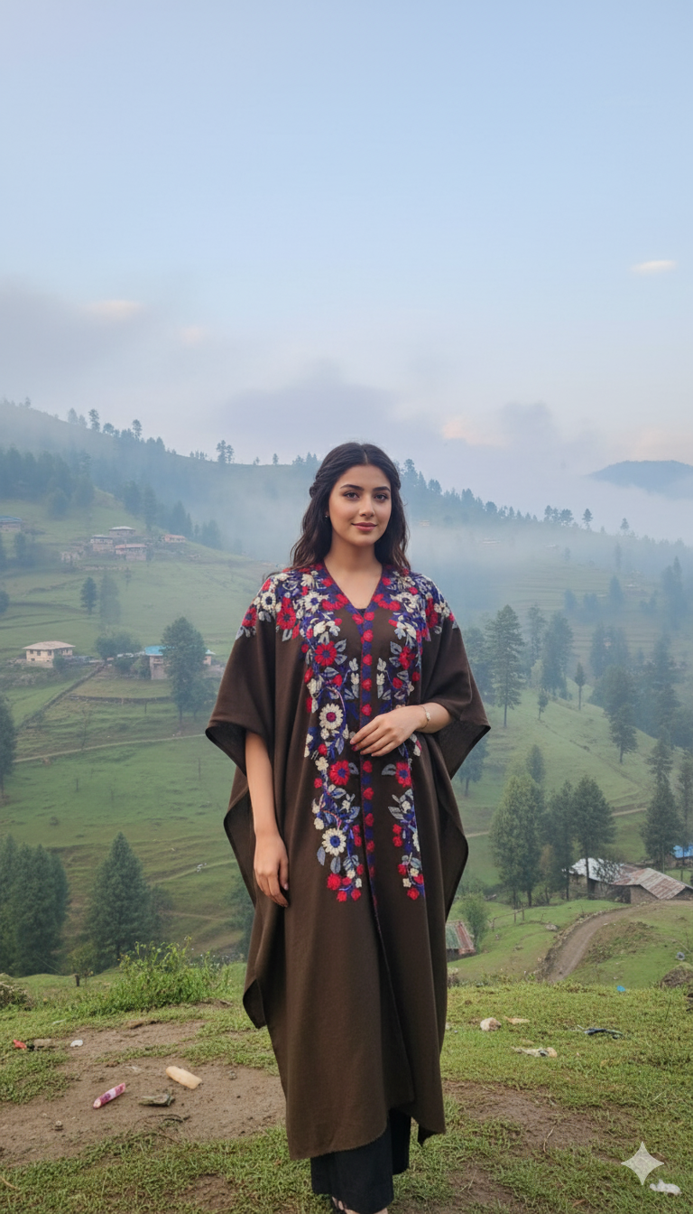 The Gulmarg Pashmina Kaftan