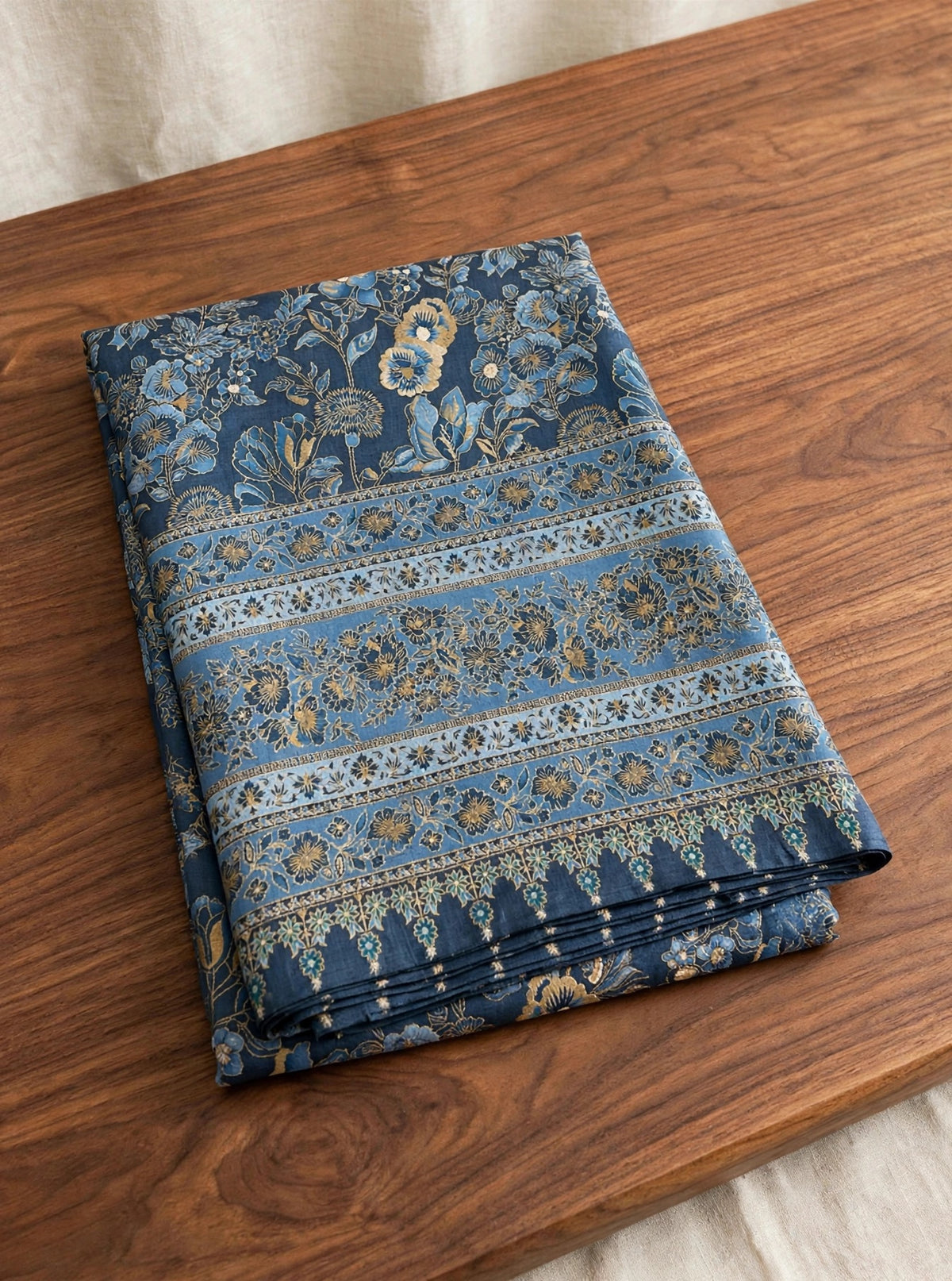 Noor-e-Kashmir - Handwoven Pure Pashmina Kani Shawl | Authentic Kashmiri Jamawar