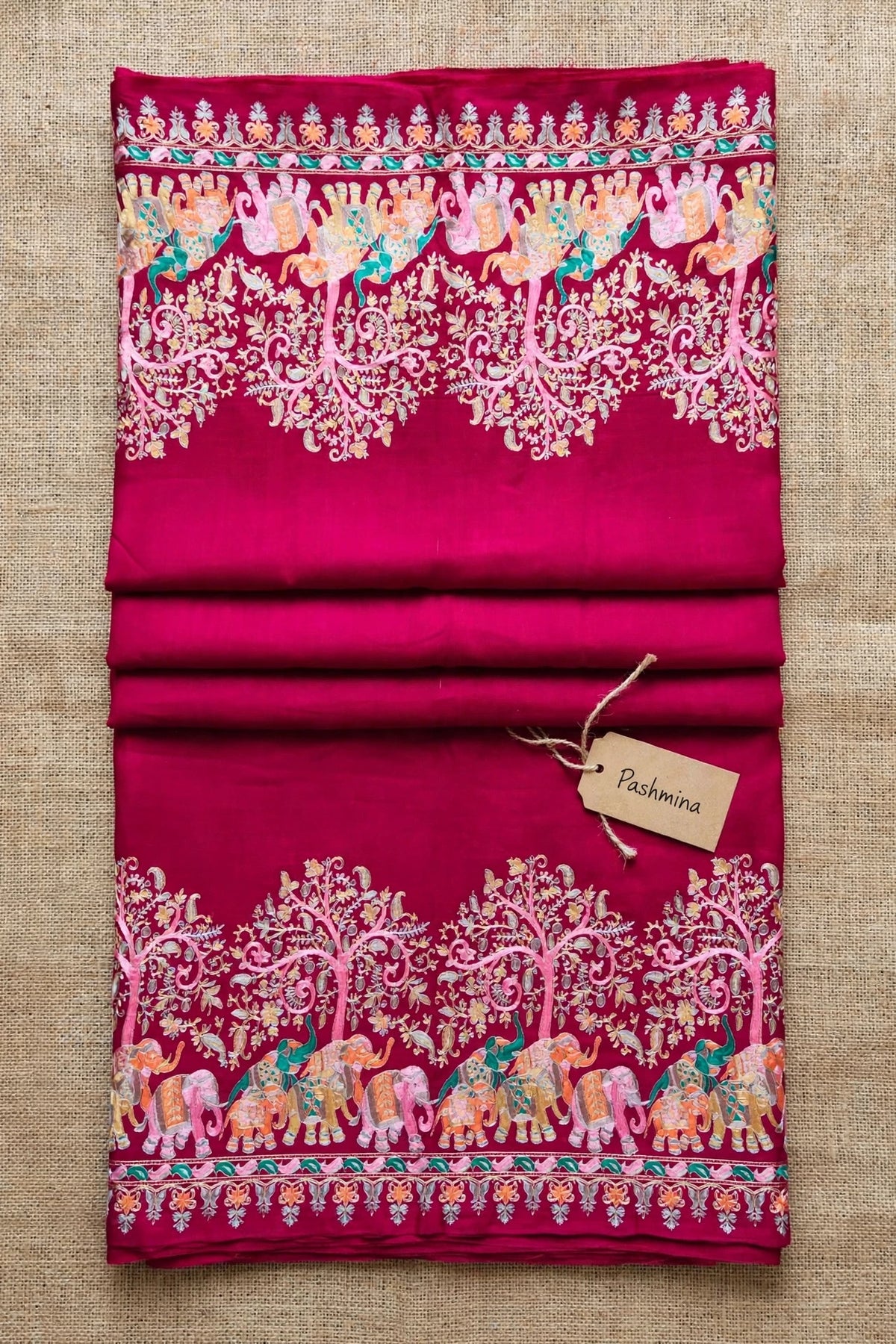 Fuchsia Pashmina Shawl