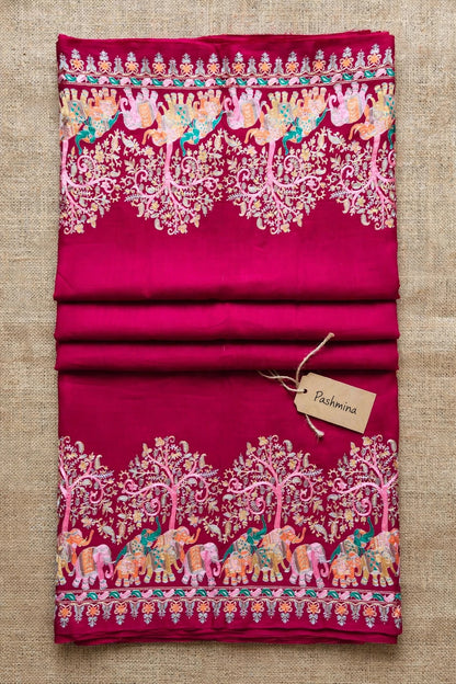 Fuchsia Pashmina Shawl