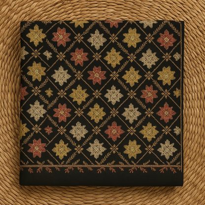 Luxury Multicolor Embroidered Pashmina Shawl