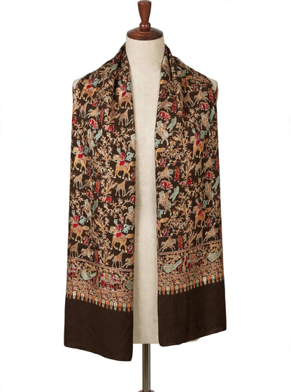 The Royal Shikargah - Heirloom Pashmina Nalki Shawl