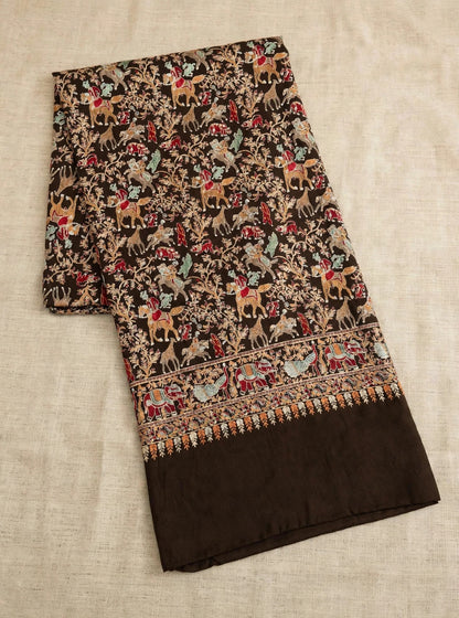 The Royal Shikargah - Heirloom Pashmina Nalki Shawl
