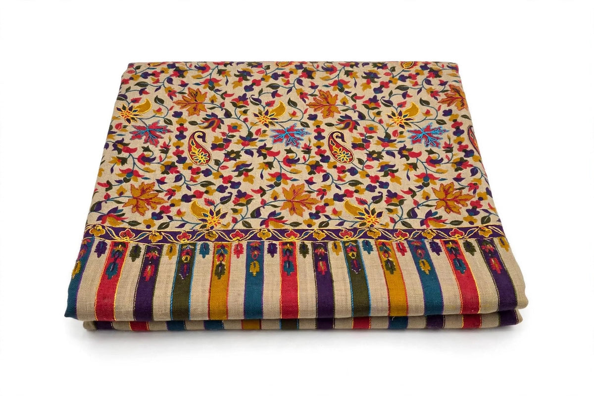 Kalamkari printed Floral & Paisley Pattern Wrap